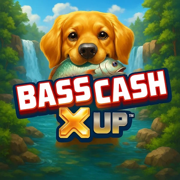 Bass Cash X UP logo – Slots by Alchemy Gaming at Gransino Casino